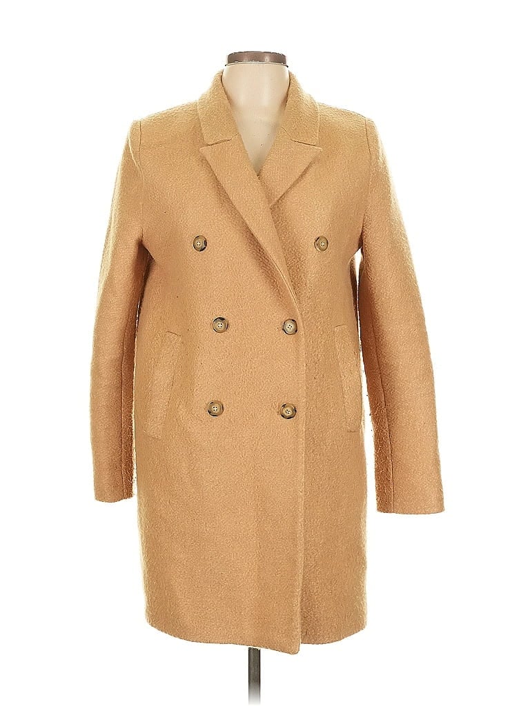 Zara Basic Tan Coat Size L - photo 1
