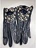 Christian Dior 100% Leather Black Blue Vintage Gloves Size M - photo 3