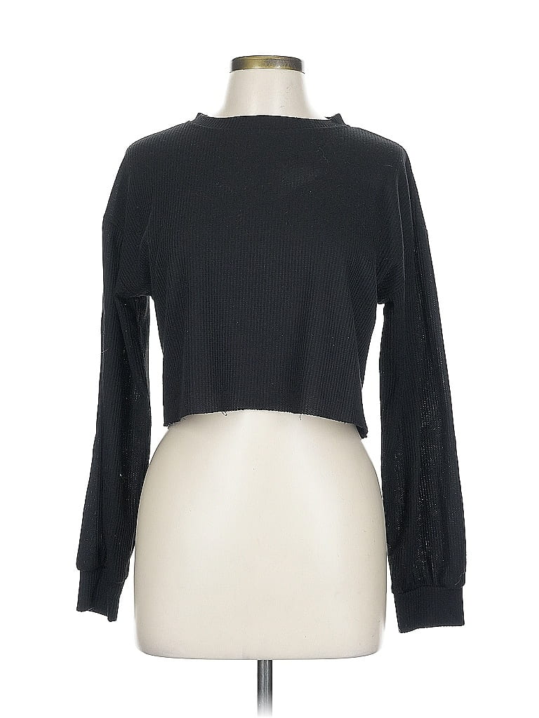 Pre-owned Assorted Brands Long Sleeve T-shirt In Black