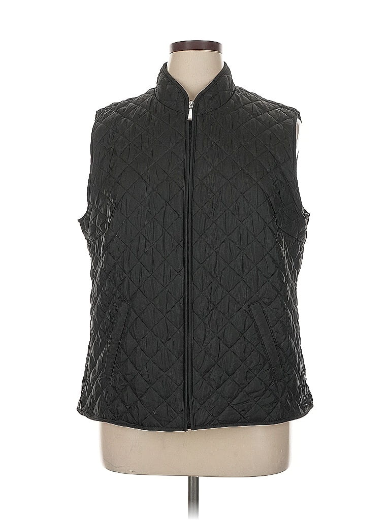 Karen Scott Sport 100% Polyester Black Vest Size XL - photo 1