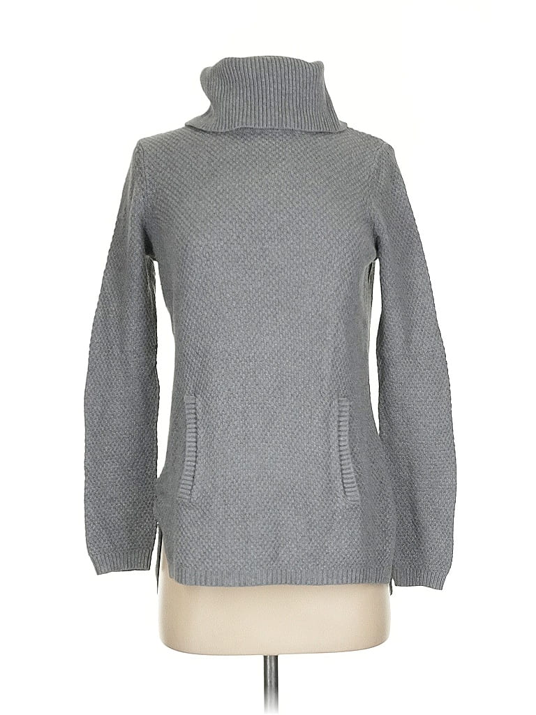 Lou & Grey Gray Turtleneck Sweater Size S - photo 1