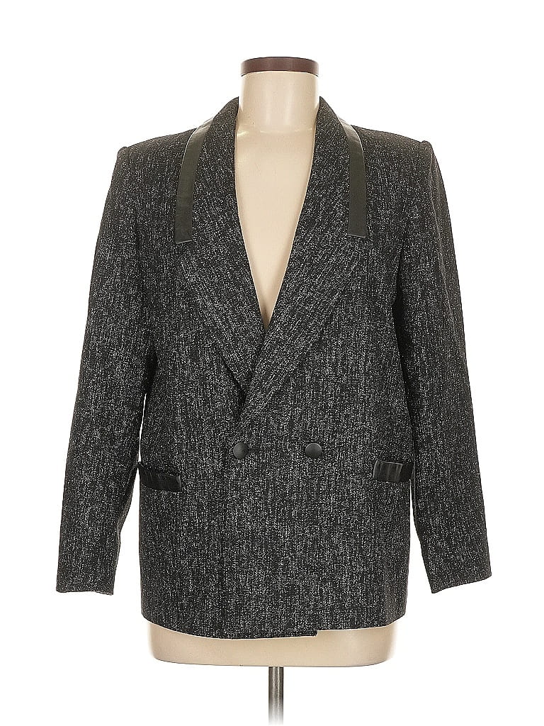 Pre-owned Free Assembly Blazer Jacket In Black