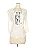 Maurices 100% Rayon Ivory 3/4 Sleeve Blouse Size M - photo 1