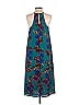 Everly 100% Polyester Tropical Teal Casual Dress Size S - photo 2