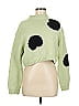 Tibi Polka Dots Green Pullover Sweater Size M - photo 1
