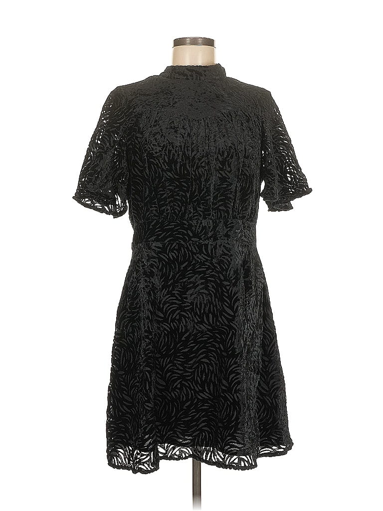 Pre-owned Mng Cocktail Dress In Black