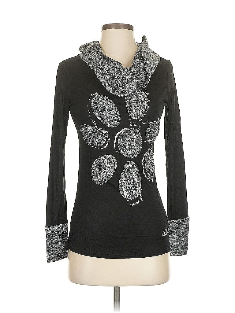 Desigual Gray Long Sleeve Top Size S - photo 1