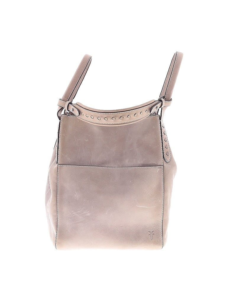 FRYE 100% Leather Gray Leather Shoulder Bag One size - photo 1
