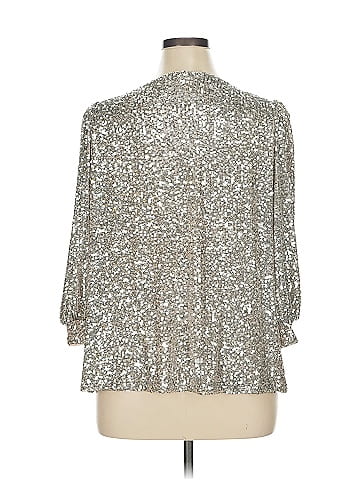 Cable & Gauge 3/4 Sleeve Blouse (view 2)