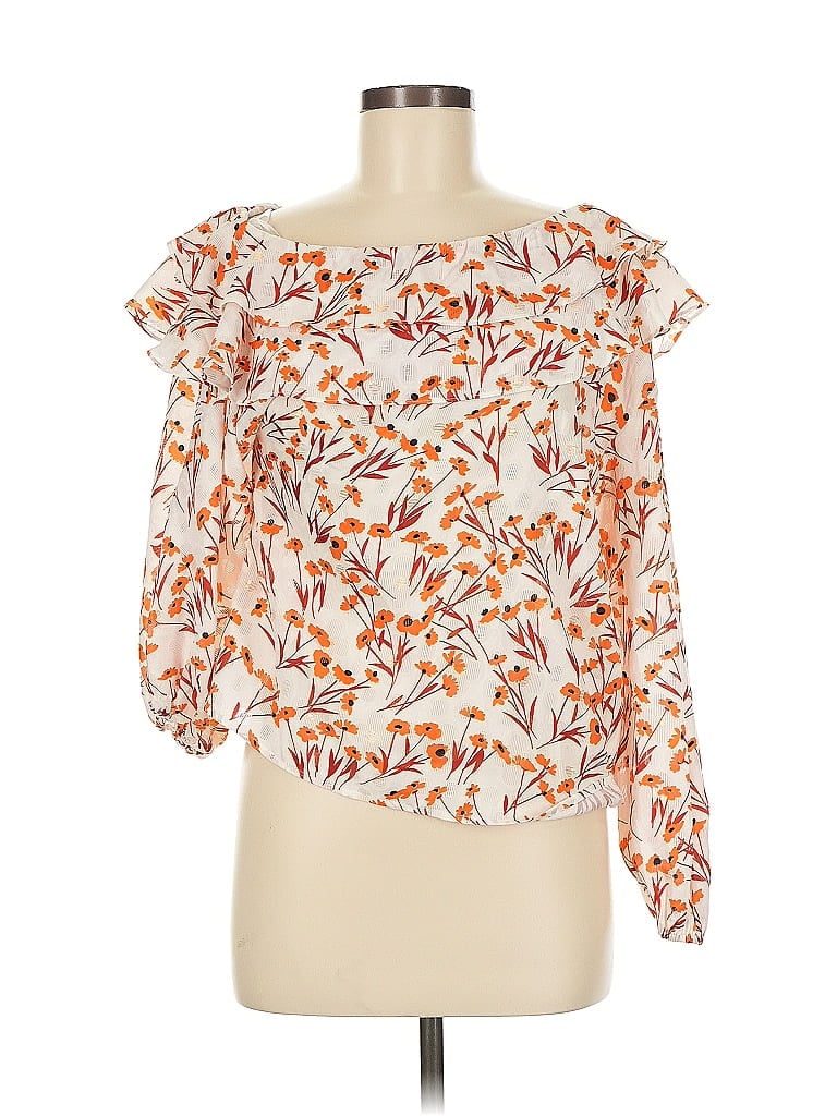 Maje Orange 3/4 Sleeve Blouse Size M - photo 1
