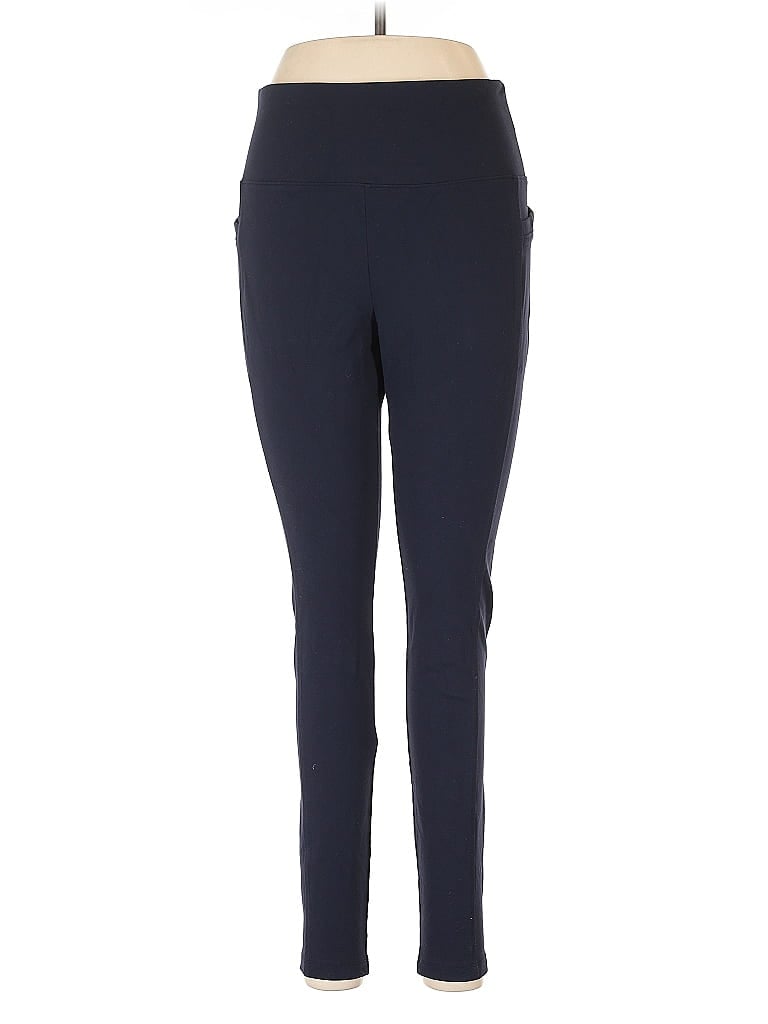 T by Talbots Solid Blue Active Pants Size M - photo 1