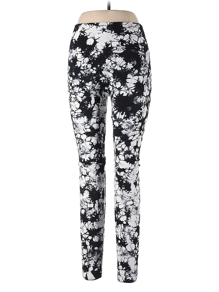 Xhilaration 100% Recycled Plastic Floral Black Leggings Size L - photo 1