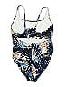 L.L.Bean Print Blue One Piece Swimsuit Size 16 - photo 2