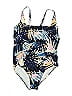 L.L.Bean Print Blue One Piece Swimsuit Size 16 - photo 1