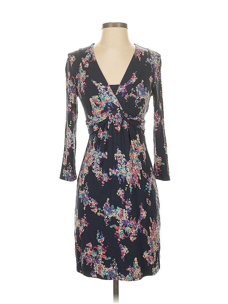 Boden Print Black Cocktail Dress Size 4 - photo 1