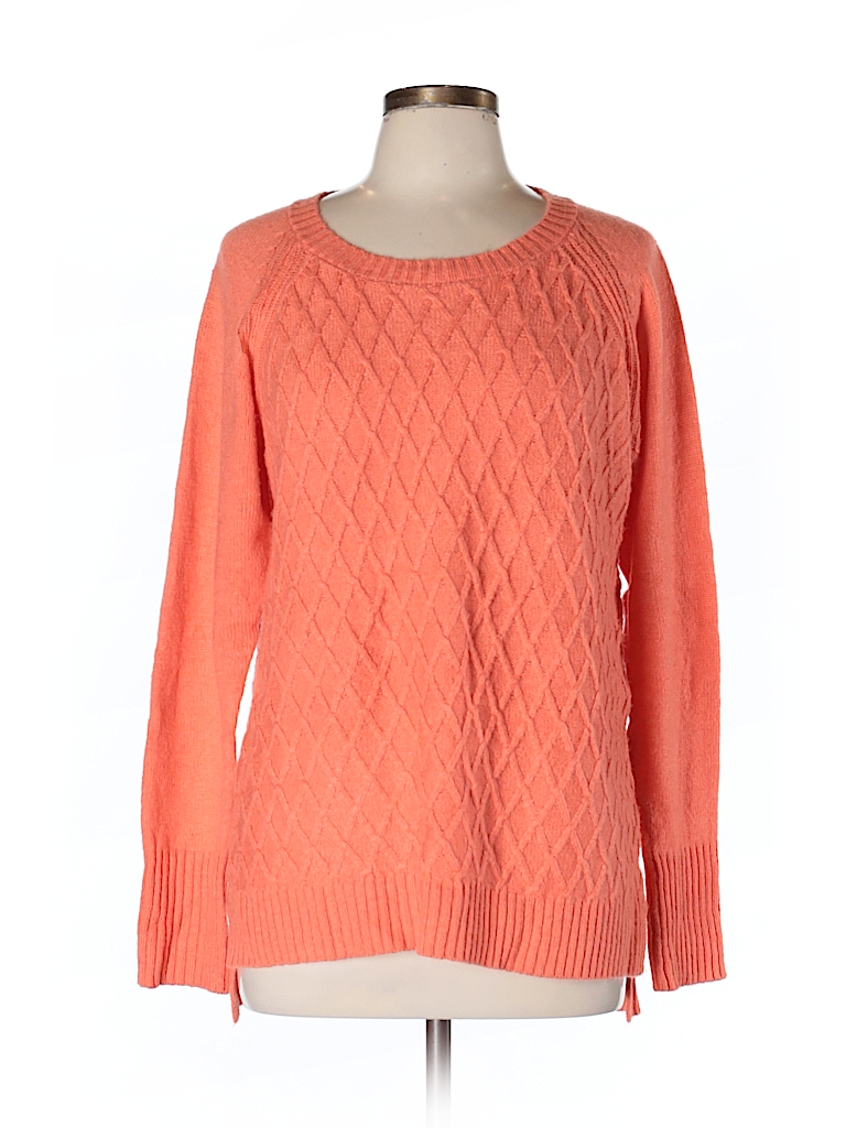 Jcpenney Solid Coral Pullover Sweater Size L - 70% off | thredUP