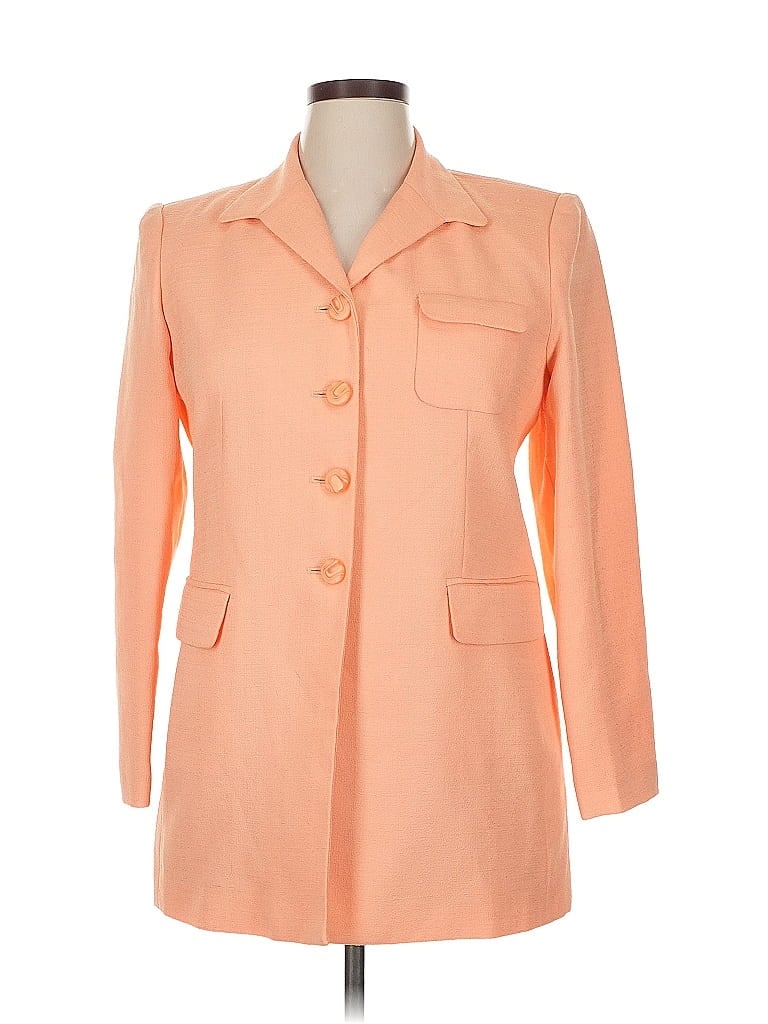 Pre-owned Assorted Brands Coat In Orange