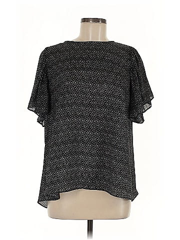 dip Short Sleeve Blouse (view 1)