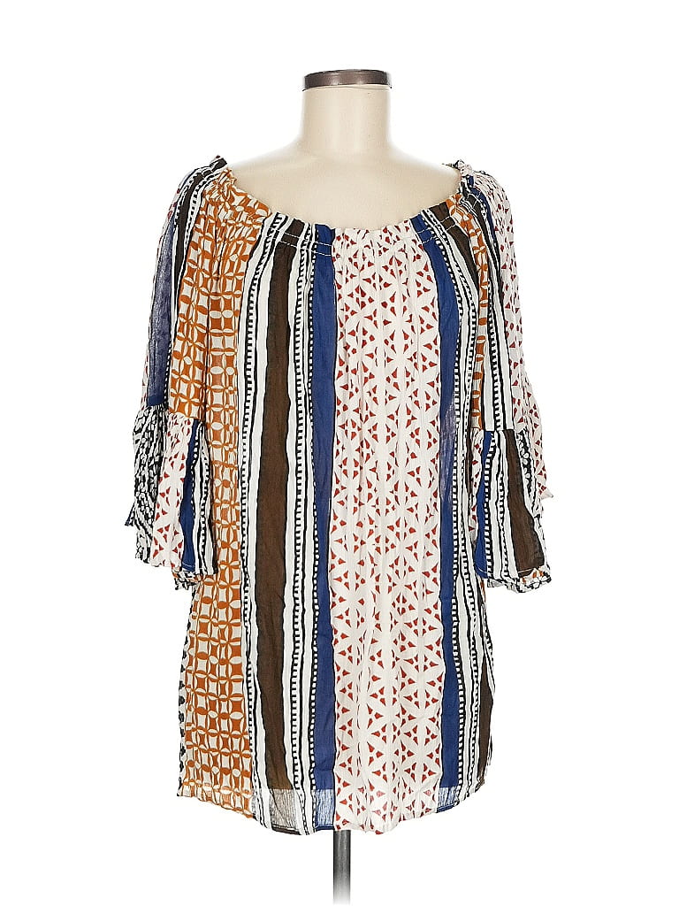 Elan Brown 3/4 Sleeve Blouse One size - photo 1