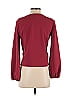 TeXTURE & THREAD Madewell Burgundy Red Long Sleeve Blouse Size S - photo 2
