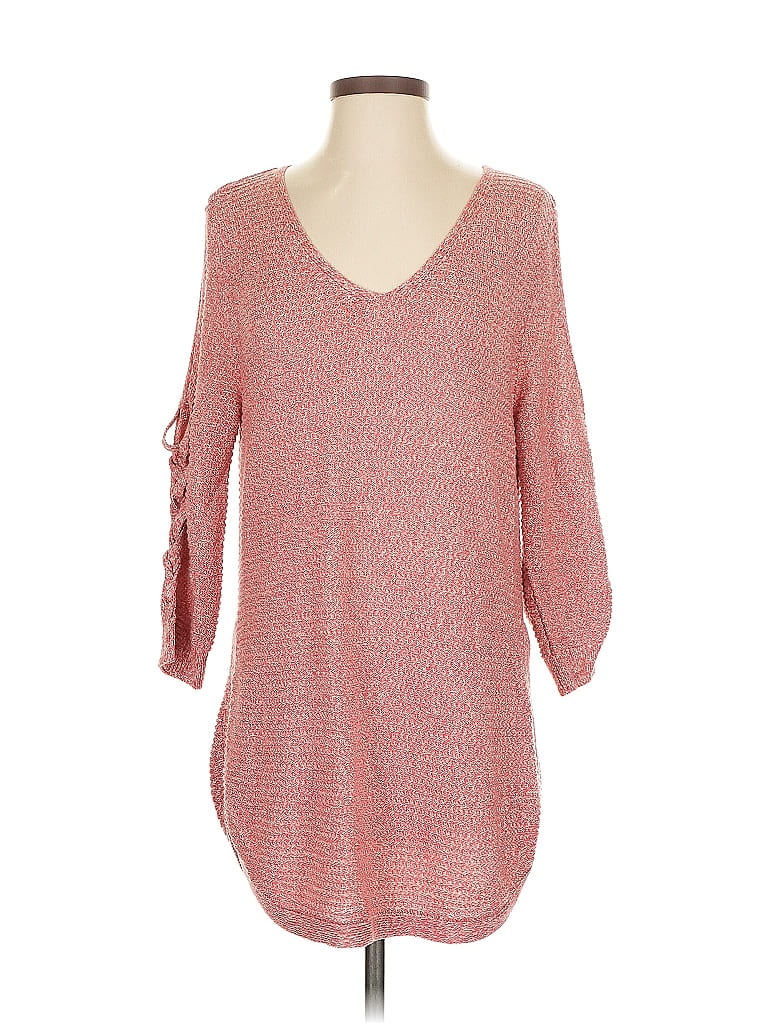Pre-owned Soho 3/4 Sleeve Blouse In Pink
