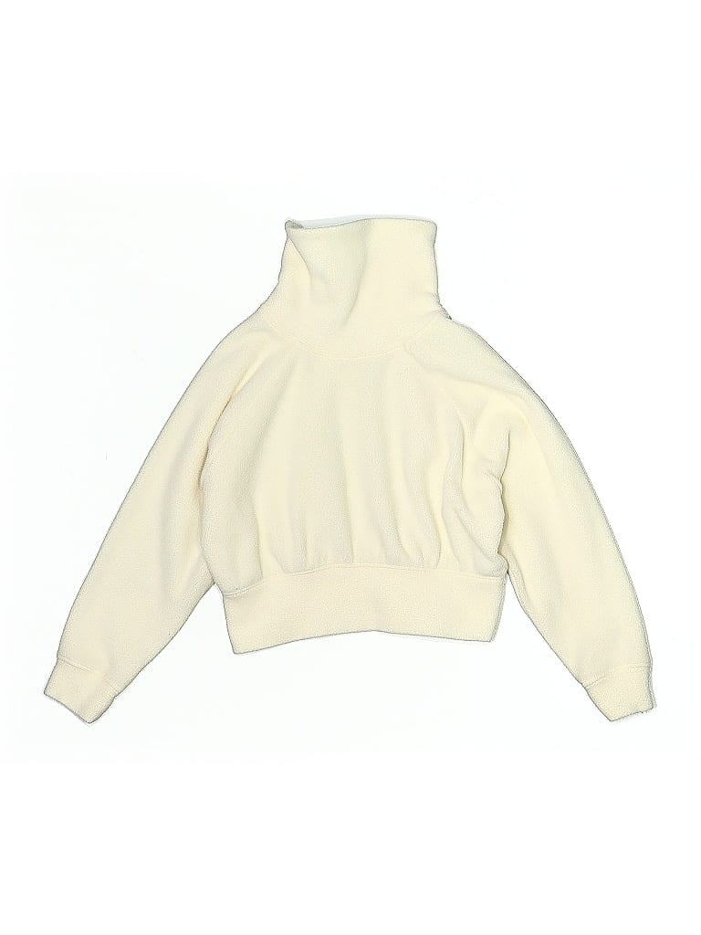 Active by Old Navy 100% Polyester Ivory Turtleneck Sweater Size 7 (big kids) - photo 1