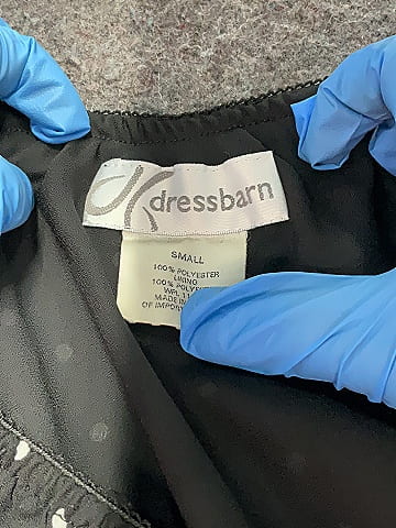 DressBarn 100% Polyester Polka Dots Black Casual Skirt Size S