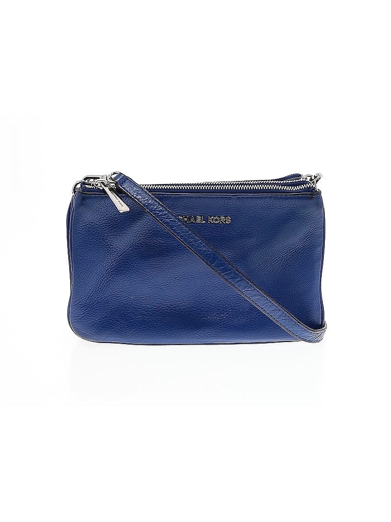MICHAEL Michael Kors 100% Leather Blue Leather Crossbody Bag One size - photo 1