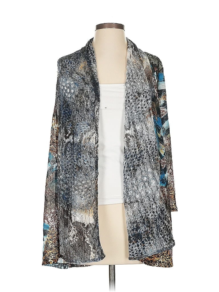 Alberto Makali 100% Polyester Blue Cardigan Size S - photo 1