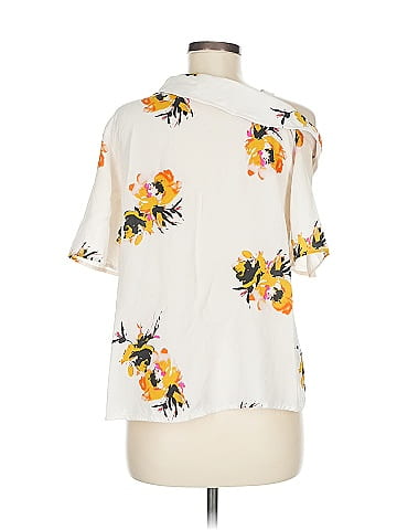 A.L.C. Short Sleeve Silk Top (view 2)