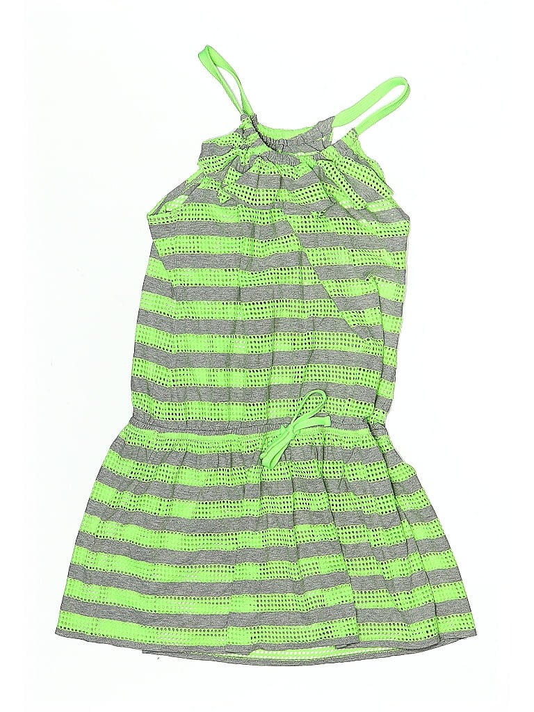 Justice Stripes Green Dress Size 16 (big kids) - photo 1