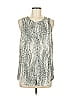 Tart 100% Polyester Silver Sleeveless Blouse Size M - photo 1