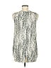 Tart 100% Polyester Silver Sleeveless Blouse Size M - photo 2
