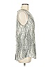 Tart 100% Polyester Silver Sleeveless Blouse Size M - photo 4