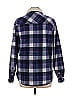 Soho 100% Polyester Plaid Purple Long Sleeve Blouse Size L - photo 2