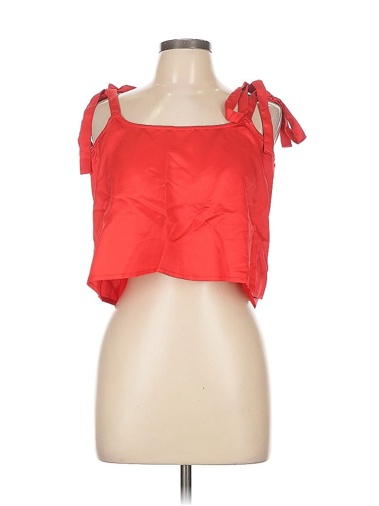 NASTY GAL INC. Pre-owned Sleeveless Blouse In Red