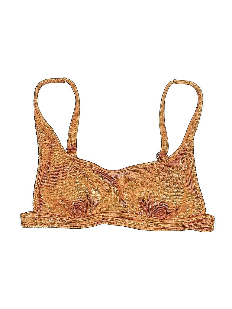 Pre-owned Xhilaration Swimsuit Top Gold Swimwear