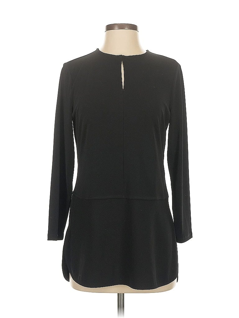 Pre-owned Polo Ralph Lauren Long Sleeve Blouse In Black