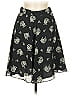 Weather Vane 100% Polyester Print Black Formal Skirt Size 8 - photo 1