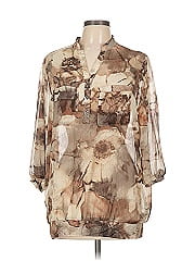 Susan Graver 3/4 Sleeve T Shirt