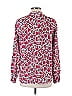 Jones Studio 100% Polyester Animal Print Pink Long Sleeve Blouse Size L - photo 2
