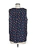 Ann Taylor LOFT Outlet 100% Polyester Blue Sleeveless T-Shirt Size L - photo 2