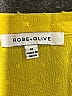 Rose + Olive 100% Rayon Yellow Short Sleeve Blouse Size M - photo 7