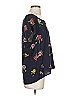 Splendid 100% Rayon Black Blue Short Sleeve Blouse Size XS - photo 4