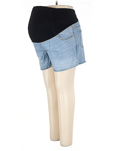 Isabel Maternity Denim Shorts (view 1)