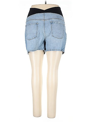 Isabel Maternity Denim Shorts (view 2)