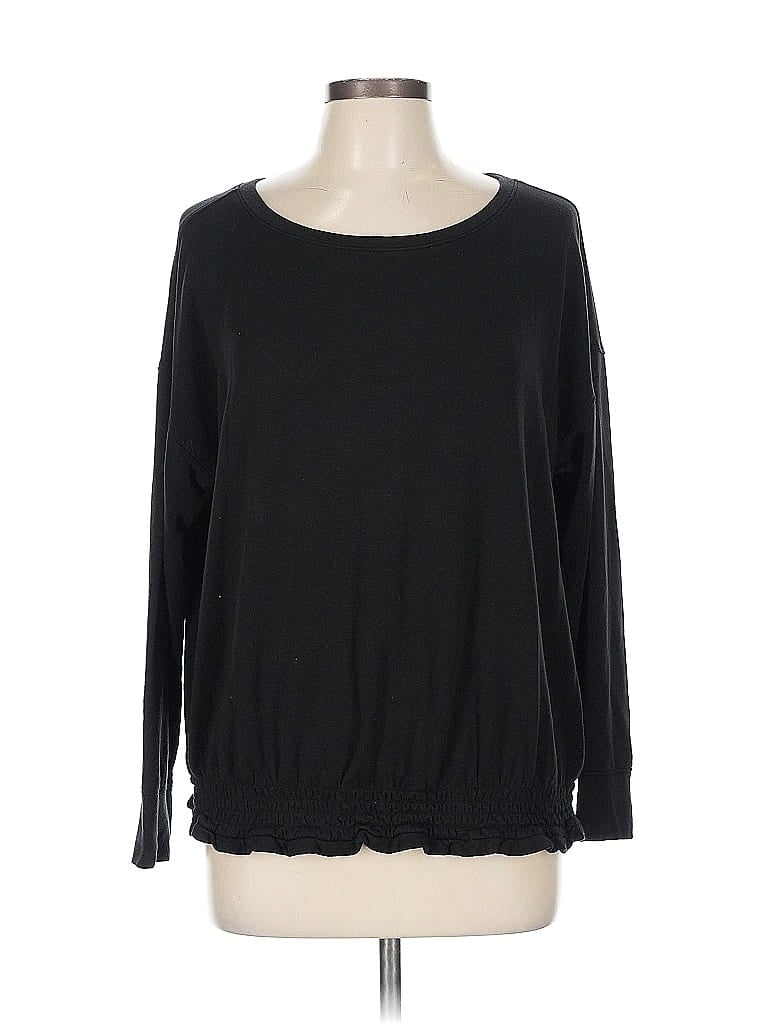 Pre-owned Ann Taylor Loft Outlet 3/4 Sleeve T-shirt In Black