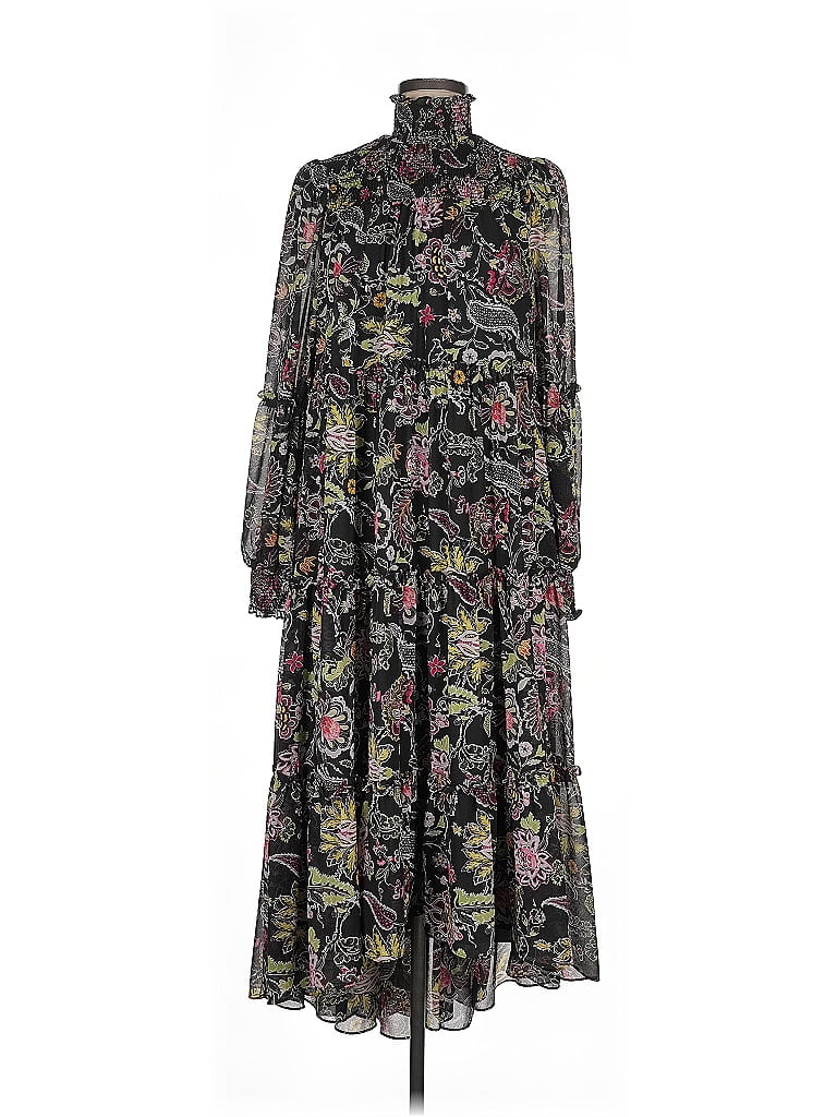 Cinq à Sept 100 Polyester Paisley Black Casual Dress Size M 67 off