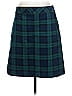 Talbots Outlet Plaid Teal Casual Skirt Size 12 - photo 1
