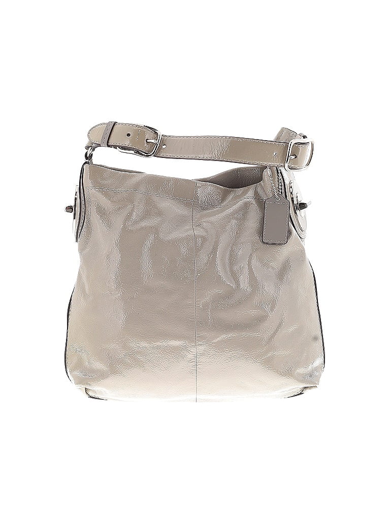Coach Metallic Gray Shoulder Bag One size - photo 1